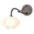 Hubbardton Forge 2022 Oil Rubbed Bronze Frosted Glass (FD) Ume 1-Light Long-Arm Sconce