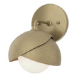 Hubbardton Forge 2022 Soft Gold Soft Gold Opal Glass (GG) Brooklyn 1-Light Double Shade Bath Sconce