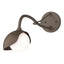 Hubbardton Forge 2022 Bronze Bronze Opal Glass (GG) Brooklyn 1-Light Single Shade Long-Arm Sconce