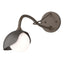 Hubbardton Forge 2022 Bronze Oil Rubbed Bronze Opal Glass (GG) Brooklyn 1-Light Single Shade Long-Arm Sconce