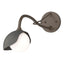Hubbardton Forge 2022 Bronze Natural Iron Opal Glass (GG) Brooklyn 1-Light Single Shade Long-Arm Sconce