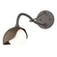 Hubbardton Forge 2022 Dark Smoke Bronze Opal Glass (GG) Brooklyn 1-Light Single Shade Long-Arm Sconce