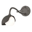 Hubbardton Forge 2022 Dark Smoke Dark Smoke Opal Glass (GG) Brooklyn 1-Light Single Shade Long-Arm Sconce