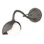 Hubbardton Forge 2022 Dark Smoke Oil Rubbed Bronze Opal Glass (GG) Brooklyn 1-Light Single Shade Long-Arm Sconce