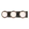 Hubbardton Forge 2022 Oil Rubbed Bronze Sterling Opal Glass (GG) Brooklyn 3-Light Straight Double Shade Bath Sconce