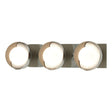 Hubbardton Forge 2022 Sterling Soft Gold Opal Glass (GG) Brooklyn 3-Light Straight Double Shade Bath Sconce
