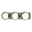 Hubbardton Forge 2022 Sterling Sterling Opal Glass (GG) Brooklyn 3-Light Straight Double Shade Bath Sconce