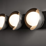 Hubbardton Forge 2022 Oil Rubbed Bronze Sterling Opal Glass (GG) Brooklyn 5-Light Straight Double Shade Bath Sconce