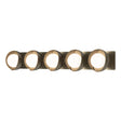 Hubbardton Forge 2022 Soft Gold Soft Gold Opal Glass (GG) Brooklyn 5-Light Straight Double Shade Bath Sconce