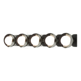 Hubbardton Forge 2022 Sterling Black Opal Glass (GG) Brooklyn 5-Light Straight Double Shade Bath Sconce