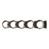 Hubbardton Forge 2022 Sterling Oil Rubbed Bronze Opal Glass (GG) Brooklyn 5-Light Straight Double Shade Bath Sconce