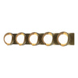 Hubbardton Forge 2022 Modern Brass Soft Gold Opal Glass (GG) Brooklyn 5-Light Straight Double Shade Bath Sconce