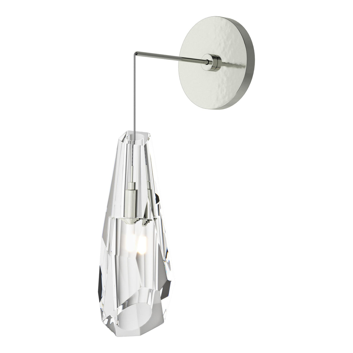 Hubbardton Forge 2023 Sterling Crystal (CR) Luma Low Voltage Sconce