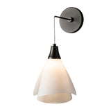 Hubbardton Forge 2022 Oil Rubbed Bronze Spun Frost (SH) Mobius Low Voltage Sconce