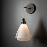 Hubbardton Forge 2022 Oil Rubbed Bronze Spun Frost (SH) Mobius Low Voltage Sconce