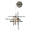 Hubbardton Forge 2022 Oil Rubbed Bronze Seeded Clear Glass (II) Tura Seeded Glass Low Voltage Sconce