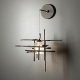 Hubbardton Forge 2022 Oil Rubbed Bronze Seeded Clear Glass (II) Tura Seeded Glass Low Voltage Sconce