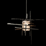 Hubbardton Forge 2022 Oil Rubbed Bronze Seeded Clear Glass (II) Tura Seeded Glass Low Voltage Sconce