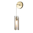 Hubbardton Forge 2023 Modern Brass Clear Glass (ZM) Exos Glass Mini Low Voltage Sconce