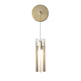 Hubbardton Forge 2023 Modern Brass Clear Glass (ZM) Exos Glass Mini Low Voltage Sconce