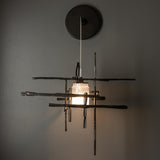 Hubbardton Forge 2022 Oil Rubbed Bronze Cast Glass (YC) Tura Frosted Glass Low Voltage Sconce
