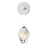 Hubbardton Forge 2023 White White Crystal (WP) Chrysalis Small Low Voltage Sconce