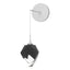 Hubbardton Forge 2023 White Black Crystal (BP) Chrysalis Small Low Voltage Sconce