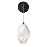 Hubbardton Forge 2023 Ink White Crystal (WP) Chrysalis Large Low Voltage Sconce