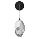 Hubbardton Forge 2023 Ink White Crystal (WP) Chrysalis Large Low Voltage Sconce
