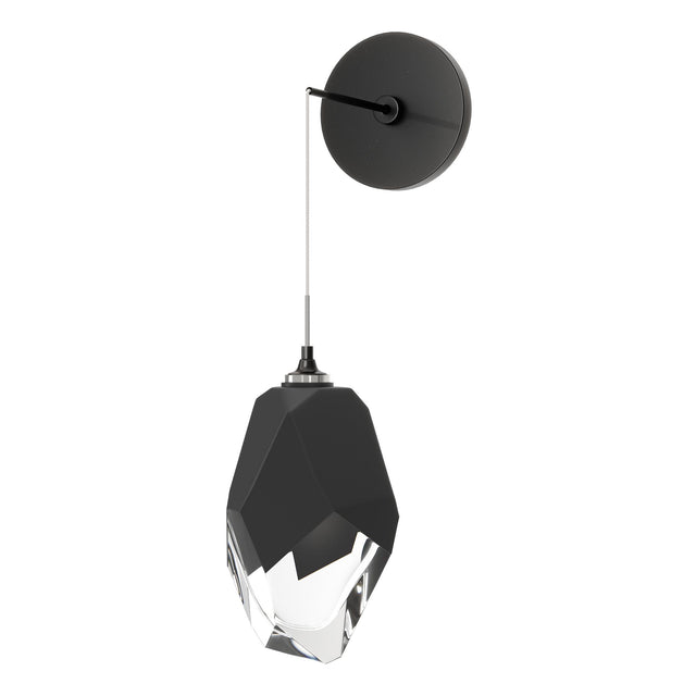 Hubbardton Forge 2023 Ink Black Crystal (BP) Chrysalis Large Low Voltage Sconce