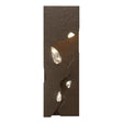 Hubbardton Forge 2018 Bronze Crystal Trove LED Sconce