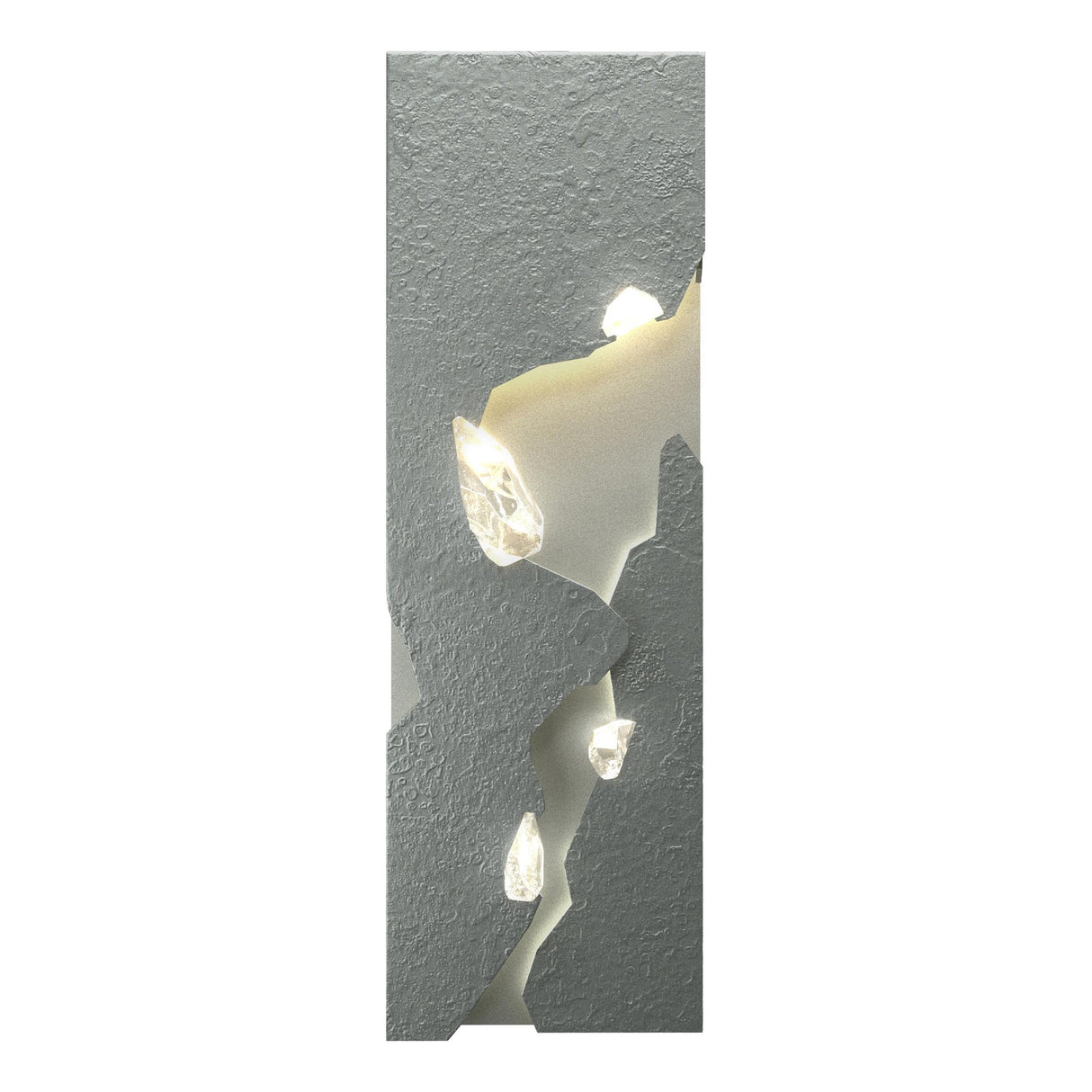 Hubbardton Forge 2018 Vintage Platinum Crystal Trove LED Sconce