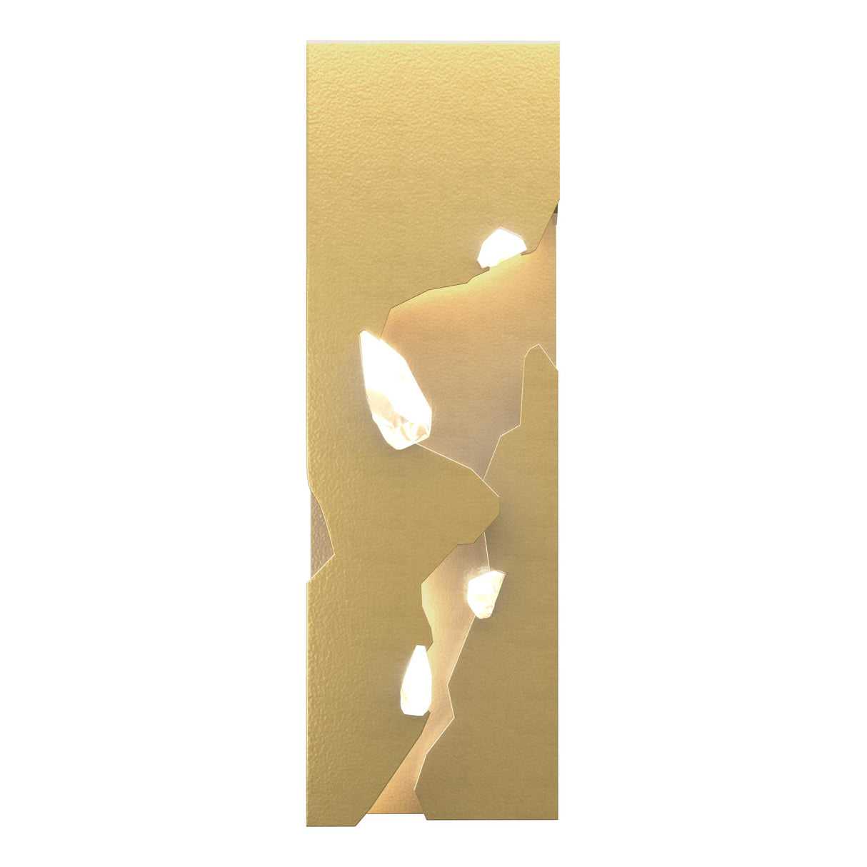 Hubbardton Forge 2018 Modern Brass Crystal Trove LED Sconce