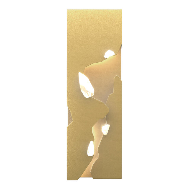 Hubbardton Forge 2018 Modern Brass Crystal Trove LED Sconce