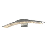 Hubbardton Forge 2023 Sterling Clear Glass (ZM) Glissade LED Bath Sconce