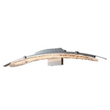 Hubbardton Forge 2023 Sterling Clear Glass (ZM) Glissade LED Bath Sconce