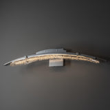 Hubbardton Forge 2023 Sterling Clear Glass (ZM) Glissade LED Bath Sconce