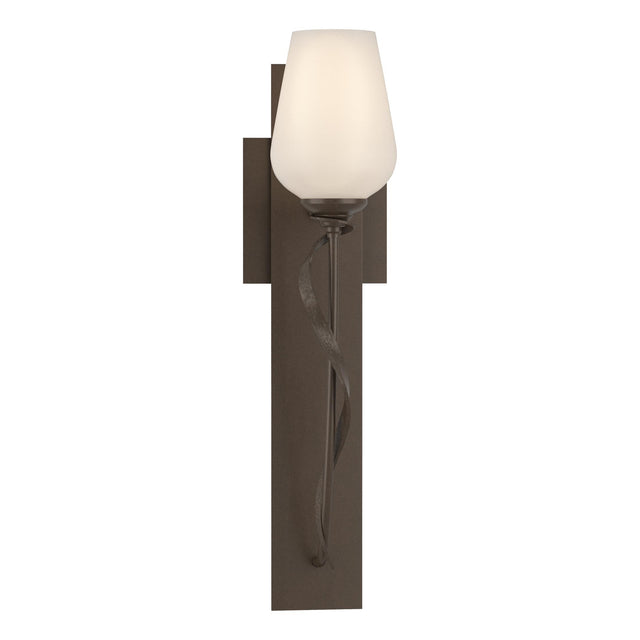 Hubbardton Forge 2011 Bronze Opal Glass (GG) Flora Sconce