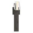 Hubbardton Forge 2011 Dark Smoke Seeded Glass with Opal Diffuser (ZS) Flora Sconce