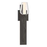 Hubbardton Forge 2011 Dark Smoke Seeded Glass with Opal Diffuser (ZS) Flora Sconce
