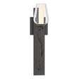 Hubbardton Forge 2011 Natural Iron Seeded Glass with Opal Diffuser (ZS) Flora Sconce