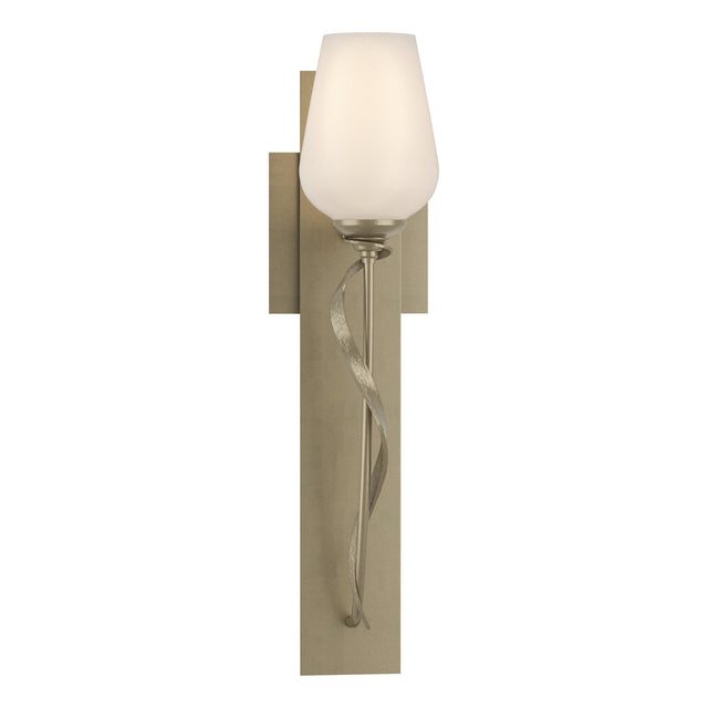 Hubbardton Forge 2011 Soft Gold Opal Glass (GG) Flora Sconce