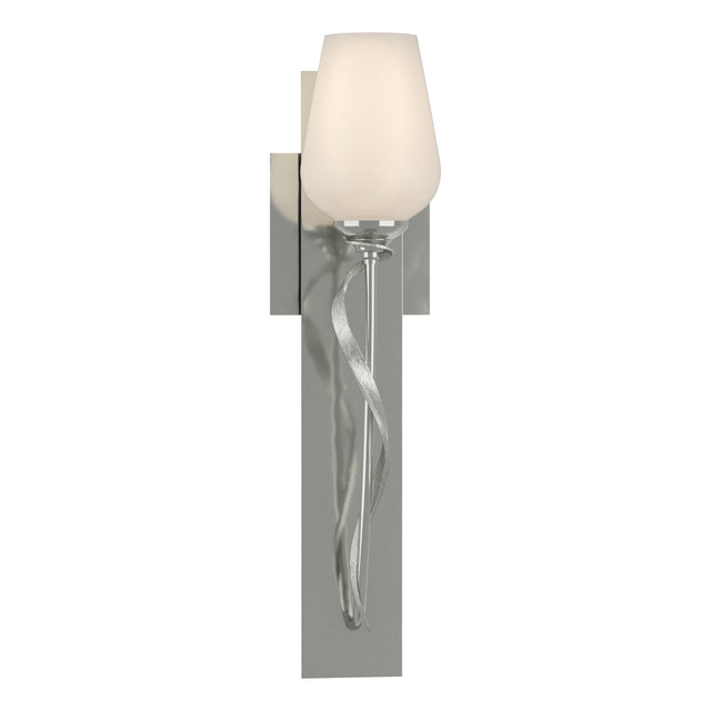 Hubbardton Forge 2011 Sterling Opal Glass (GG) Flora Sconce