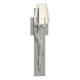 Hubbardton Forge 2011 Sterling Seeded Glass with Opal Diffuser (ZS) Flora Sconce