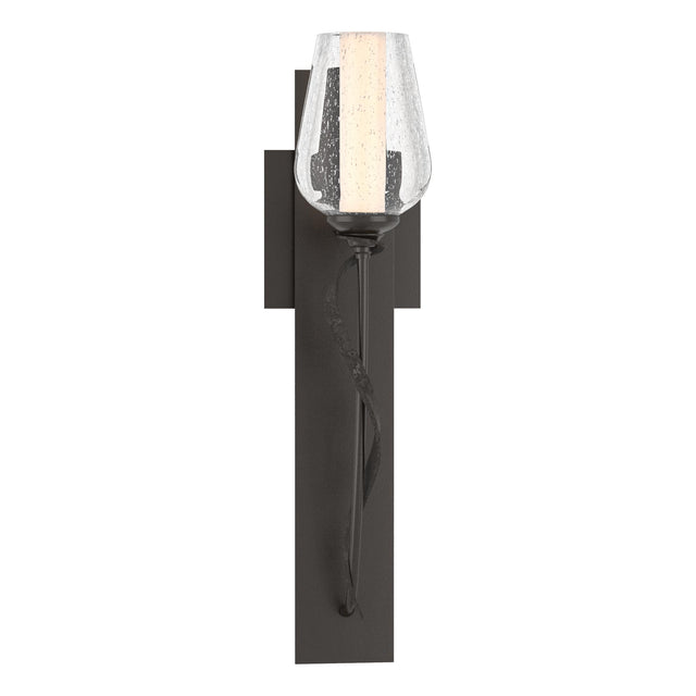 Hubbardton Forge 2011 Oil Rubbed Bronze Seeded Glass with Opal Diffuser (ZS) Flora Sconce