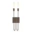 Hubbardton Forge 2014 Bronze Lisse 2 Light Sconce
