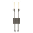 Hubbardton Forge 2014 Dark Smoke Lisse 2 Light Sconce