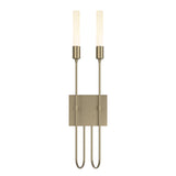 Hubbardton Forge 2014 Soft Gold Lisse 2 Light Sconce