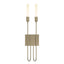 Hubbardton Forge 2014 Soft Gold Lisse 2 Light Sconce