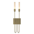 Hubbardton Forge 2014 Modern Brass Lisse 2 Light Sconce